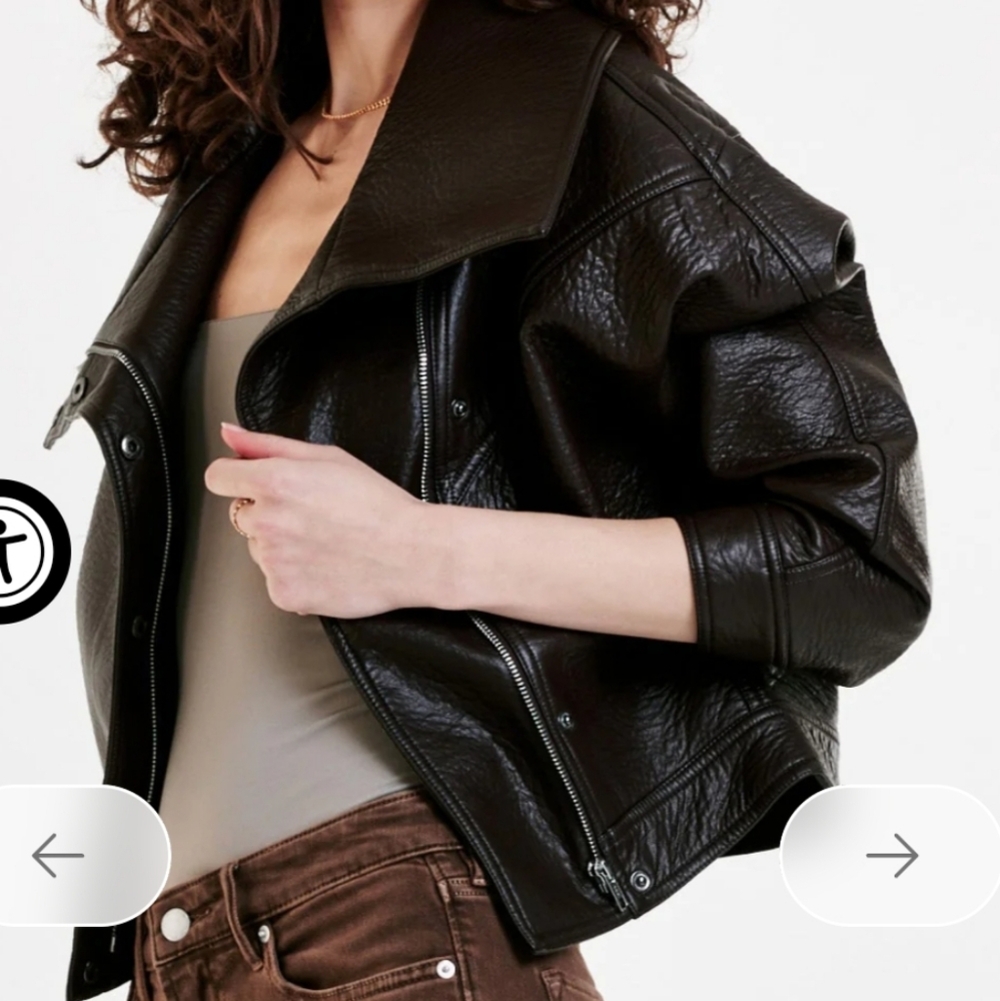Dear John Kingston Vegan Leather Jacket Large New - Picture 8 of 9